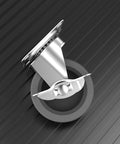 3" Caster Wheels Set of 4 - Heavy Duty Swivel Plate Casters with Rubber Wheels, Locking Brake Castors for Furniture, Carts, and Workbench