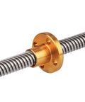 300mm T8 Lead Screw Nut Set With 8mm Diameter Lead Screw 2 KP08 Pillow Bearing Blocks And 8x8mm Coupler For 3D Printers CNC Machines And DIY Projects Brass Nut With Four Mounting Holes For Smooth Linear Motion