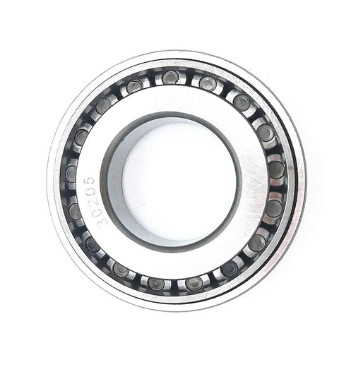 Front view of Two Pack 30205 Tapered Roller Bearing Set Cone And Cup 25 mm Bore 52 mm Outer Diameter 16.25 mm Width for automotive hubs
