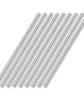 9pcs 5mmx100mm 304 Stainless Steel Solid Round Rod for DIY Crafts arranged together