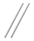 6mm x 250mm 304 Stainless Steel Solid Round Rod for DIY Craft - 2pcs, showing two metal rods on a white background