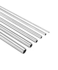 304 Stainless Steel Tube, 1mm 2mm 3mm 4mm 5mm 6mm OD 0.15mm/0.6mm Wall Thickness 300mm Length, Pack of 6, polished metal tubes