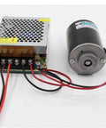 30W CW/CCW High Speed Permanent Micro DC Magnet Motor Low Noise Permanent Magnet DC Motor for DIY Generator(12V 3500rpm)