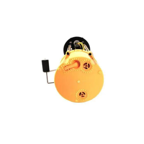 Premium Diesel Lift Pump Assembly For 2010 Dodge Ram Heavy Duty Trucks bottom view highlighting the yellow molded component.