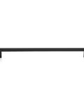 12.6 Inch Square Cabinet Handles Matte Black Pulls For Kitchen Cupboards And Drawers 1 Pack Center To Center 12.6 Inches Front View