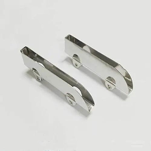 Heavy Duty 2Pc Stainless Steel Window Roller Kit With Double Fly Pulley Wheels For Slick Sliding Glass Doors And 5Mm Panels showing two corrosion-resistant steel rollers.