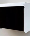 Heavy Duty EV Charger Cover And Weatherproof Outdoor Shield, Rugged Steel Charging Post Roof Protector in white finish.
