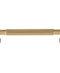 Cumberland Cabinet Pull 6 5/16 Inch Center To Center Honey Bronze Finish with Coordinating Knobs and Appliance Pulls, front view