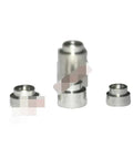 Heavy Duty Tinned Surface Mount Nuts M2.5 Threading For Pcb Circuit Panel Assembly, showing varying sizes for quick grip install.
