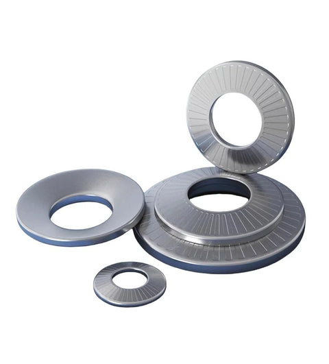 Five Sixteenths Inch Belleville Washers Conical Disc Springs 304 Stainless Pack in various sizes