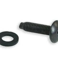 Professional Grade Straight Up American Made 12 24 Slide On Cage Nuts And Pilot Point Rack Screws With Washers 25 Pack Black Oxide Hardened Steel heavy duty screw with washer.