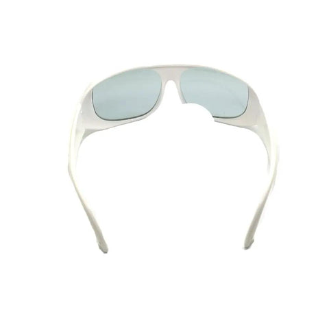 Heavy Hitter Laser Safety Glasses For Erbium 2700 To 3000Nm With Od 6 Plus Optics and clear high viz lenses, front view.