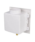Universal Ice Maker Box With One Half Inch Pex Crimp Inlet And Installed One Quarter Turn Brass Ball Valve Snap On Faceplate