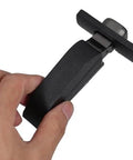Hand holding black Soft Close Concealed Cabinet Door Hinge With Buffer Damper for Two-Stage Silent Damping Kitchen Cabinets