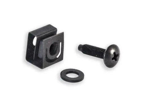 Professional Grade Straight Up American Made 12 24 Slide On Cage Nuts And Pilot Point Rack Screws With Washers 25 Pack Black Oxide Heavy Duty.