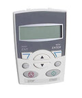 Front view of ACS-CP-C Single Basic Control Pad for VFDs, replacement operator keypad and remote interface, panel-mount HMI.