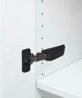 Soft Close Concealed Cabinet Door Hinges With Buffer Damper installed inside a cabinet, showcasing modern hardware design.