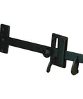 Heavy Duty Rectangular Gate Thumb Latch With Dead Simple Two Way Throw Rock Solid Steel Construction, black powder coat finish.