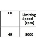 Table data for Rock Solid 6215 Hybrid Ceramic Deep Groove Ball Bearing 75mm X 130mm X 25mm Sealed Industrial Bearing specifications.