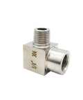 Stainless Steel Hose Adapter And Tap Connector Kit With BSP Threads Pro Grade Heavy Duty Elbow Fittings High Pressure Pipe Connector Male To Male And Female To Female One Eighth To One Inch, 1/4 304 steel elbow fitting