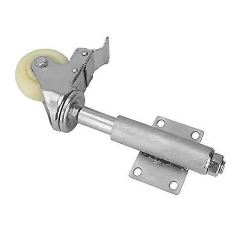 Heavy Hitter Spring Loaded Gate Rollers With Locking Brake Self Adjusting Caster For Farm And Barn Gates Sag Free smooth roller, metal frame, 3 inch wheel, single pack.