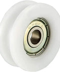 Sleek Metal V-Groove Bearing Pulley For Linear Systems 6mm Bore 30mm OD 10mm Thick with smooth glide features.