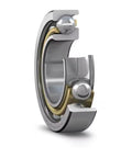 Precision Angular Contact Ball Bearing 170 X 360 X 72Mm Model 7334 Bcbm showing internal structure and ball elements.