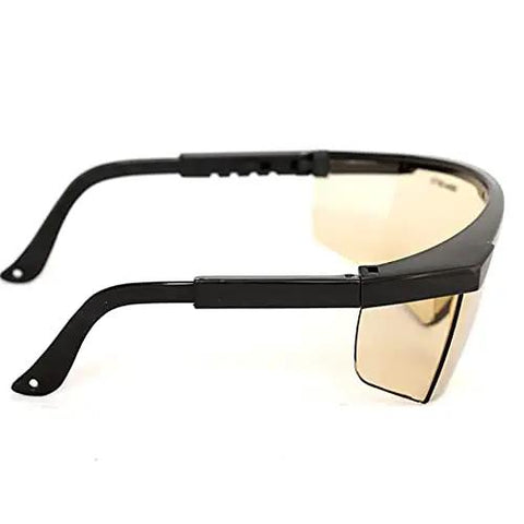 Pro-Tier CO2 Laser Safety Goggles Delivering Badass OD5 Plus Coverage For 10600nm Hazards While Keeping Sight Sharp So You Lock In Precision And Crush Every Job Like A Champ, side view, lightweight frame.
