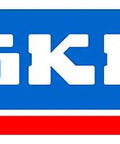 SKF logo in blue, white, and red, representing a leading manufacturer of bearings and sealing solutions.