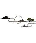 Level Up Your Outdoor Setup With These Chinese Style Wall Lamps Solid landscape design with mountains and tree, ideal for yard decor.