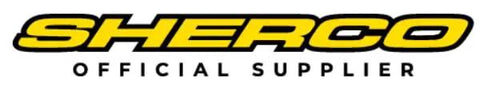 Sherco logo with text 'OFFICIAL SUPPLIER' in black and yellow, displaying brand identity for youth dirt bike products.