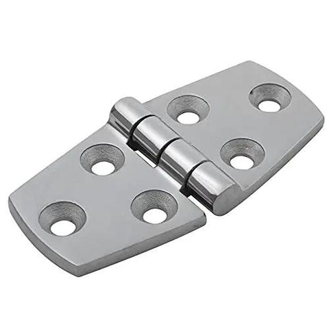 Heavy Duty 316 Stainless Steel Marine Snap Latch Badass Saltwater Resistance Easy Hook Up For Boat Yacht RV Hatch Gate Top Shelf Hardware Smooth Click Action showing a polished angle with six mounting holes.