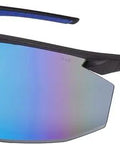 Three Pack Safety Glasses Featuring Zero Sweat Anti Fog Vision And Secure Grip Fit Designed For Construction Sites Shooting Ranges And Diy Workshops Tough As Nails Crew Essential Gear, mirrored lenses, black and blue frame.