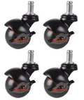 High Capacity Furniture Casters Wheels Set Of Four With Effortless Swivel Action And Reliable Rolling Lock Brake For Big Sturdy Sofas Couches And Wooden Tables Showing Classic Antique Roller Finish, black finish. 4 wheels.