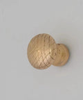 Gold Plated Shell Cabinet Knob Vintage Geometric Drawer Pull For Dresser Kitchen Furniture shown from the side view.