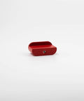 Hella Sleek Oval Cabinet Knobs Made From Solid Aluminum With A Top Shelf Matte Red Finish for modern kitchen and bathroom drawers.