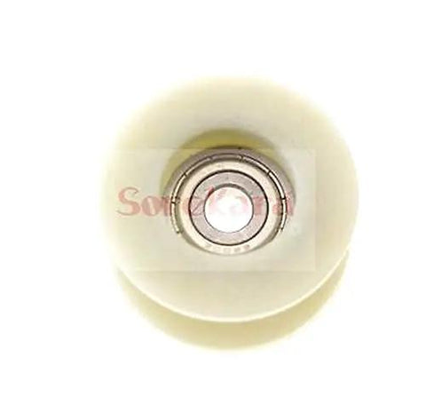 Kickass 10X56X31mm Sealed Double Shields U Groove Guide Pulley Sheave Bearing top view showcasing bearing and groove design.