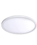 Round 15 Inch LED Flush Mount Light, Energy Star Rated, 3000K Warm White, White Aluminum Housing With Diffuser, ADA And CEC Title 2 Compliant