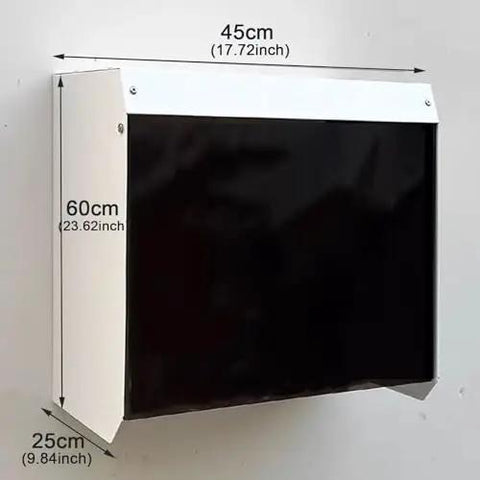 Heavy Duty EV Charger Cover And Weatherproof Outdoor Shield, 60cm steel protector with black front panel for weather protection.