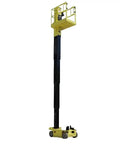 Rock Solid Self Propelled Telescopic Lifting Platform For Professional Aerial Work Featuring A Heavy Duty Vertical Sleeve Mast.