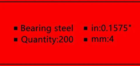 Top Shelf Chrome Steel Ball Bearings 4Mm Diameter 200 Count Precision Slick Rolling Heavy Duty Industrial Spec For Engines And Custom Builds Rock Solid Durability bearing steel quantity information