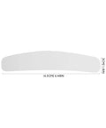 Heavy Duty Plastic Collar Stays To Lock Your Shirt Clean And Keep It Crisp All Day 10 Pack Unisex Suit Accessories Ideal For Offices Weddings And Game Ready Fits, close-up of a white collar stay measuring 16.5cm by 3cm.