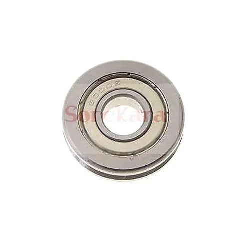Heavy Duty 8X24X8MM V Groove Sealed Rail Ball Bearing with shiny metal finish, designed for smooth movement on CNC routers.
