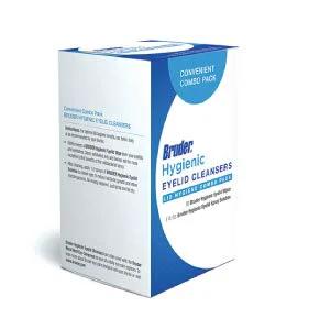 Bruder Hygienic Eyelid Cleaners value-pack box with blue and white front view
