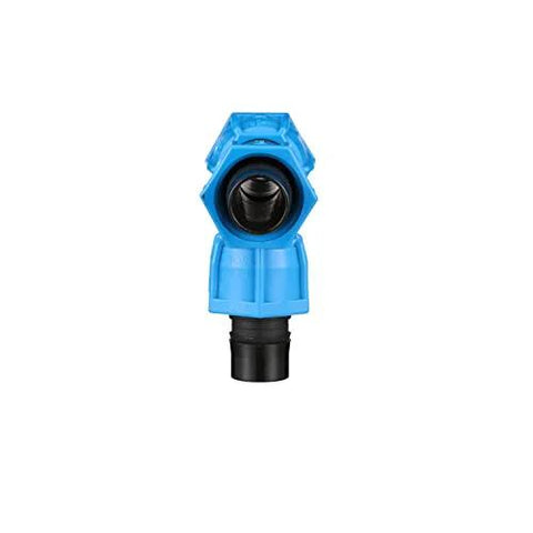 Watts ANKA 1 in. x 1 in. x 1 in. blue plastic poly-pipe tee fitting with black interior