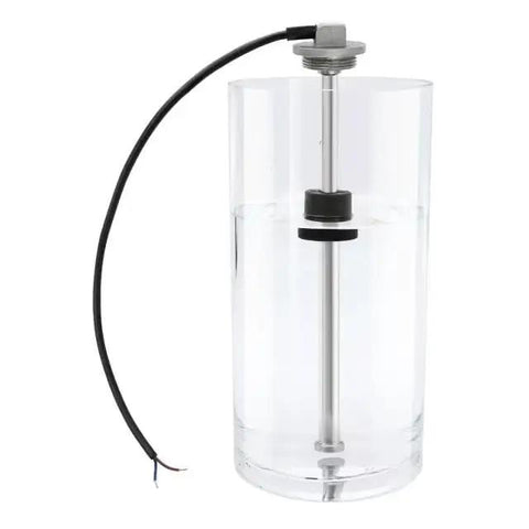 Badass Zero One Ninety Ohm Fuel Sending Unit With Water Level Monitor Stainless Steel Dashboard Gauge Kit in clear water tank