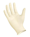 SCLT105 SemperCare Latex Gloves Powder Free Textured XL for medical, lab and industrial use, showing a single glove with superior grip.