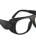 Badass Laser Safety Glasses For Co2 And Erbium Systems Offering OD7 Plus Protection VLT 85 Percent Clear View Black Frames side angle