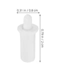 80 Piece Window Shutter Repair Pins Plastic Louver Hardware Kit showing a white repair pin measuring 0.79 in x 0.31 in.