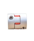 Rock Solid Aluminum Spider Coupling For CNC Stepper Drivers Featuring Slick Elastic Jaw Design And Beast Mode Torque Transfer Compatible With Five To Sixteen Millimeter Shafts side view showing 30mm outer diameter and flexible inner design.